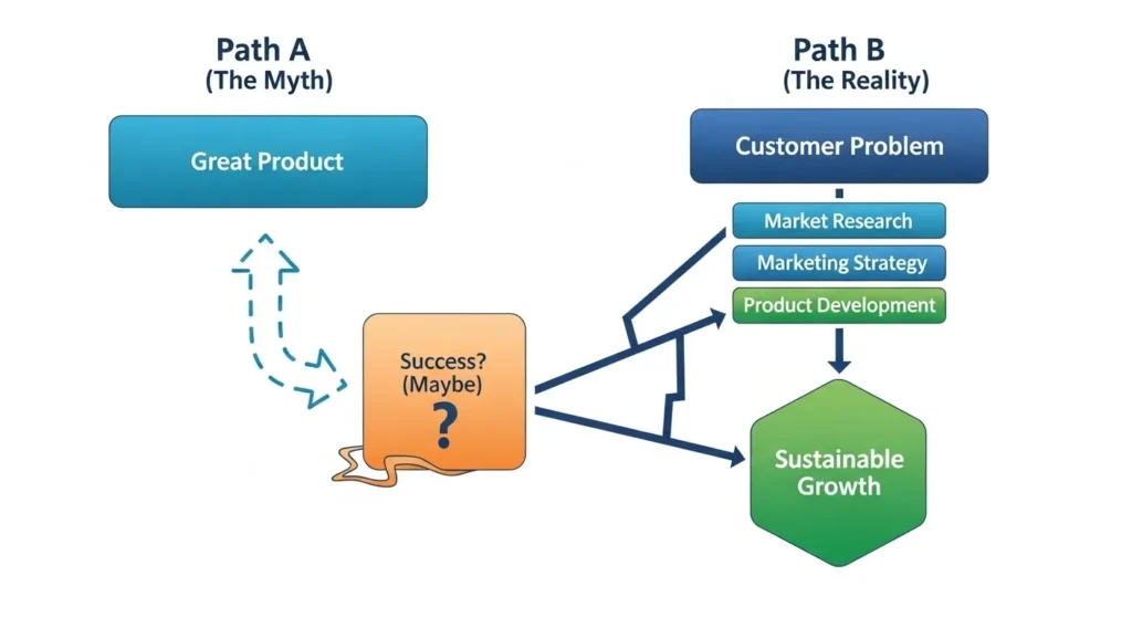 Business Heretic - Marketing strategy comparison chart